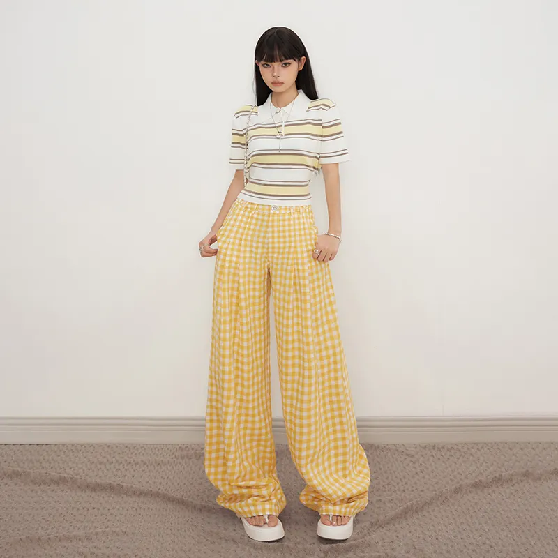 Poyz Casual Pants Women's Yellow-12