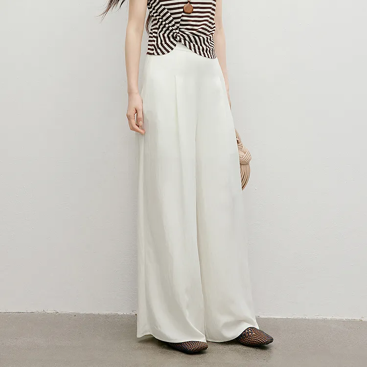 Hopeshow Casual Pants Women's Ecru 004-3