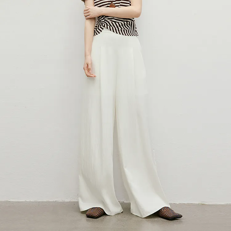 Hopeshow Casual Pants Women's Ecru 004-2