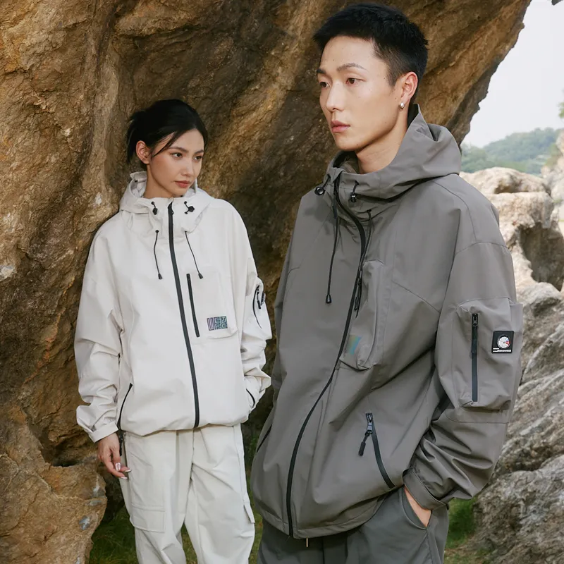 UFZ Water Resistant Windproof Breathable Windbreaker Jacket Unisex-5