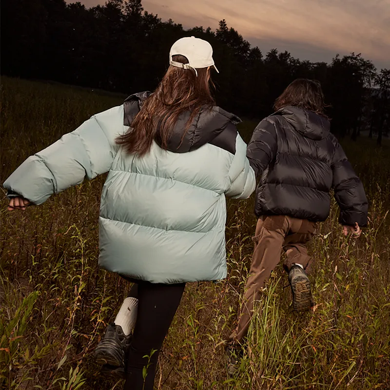 UFZ New National Standard 90 Fill Power White Duck Down Stand Collar Down Jacket Unisex-4