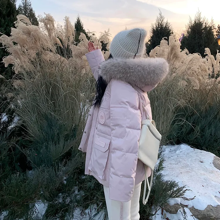 SUNSUNTOWN Down Jacket Women's Pink-1
