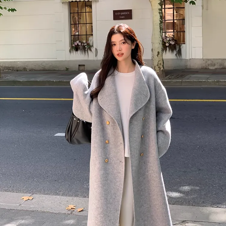 SUNSUNTOWN Coats Women's Gray-5