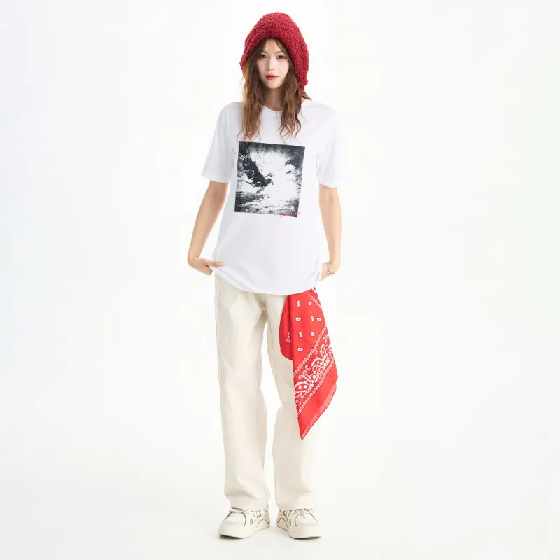 ZMOH T Shirts Unisex White-2