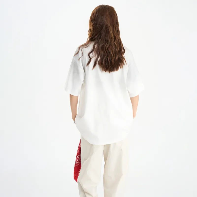 ZMOH T Shirts Unisex White-4