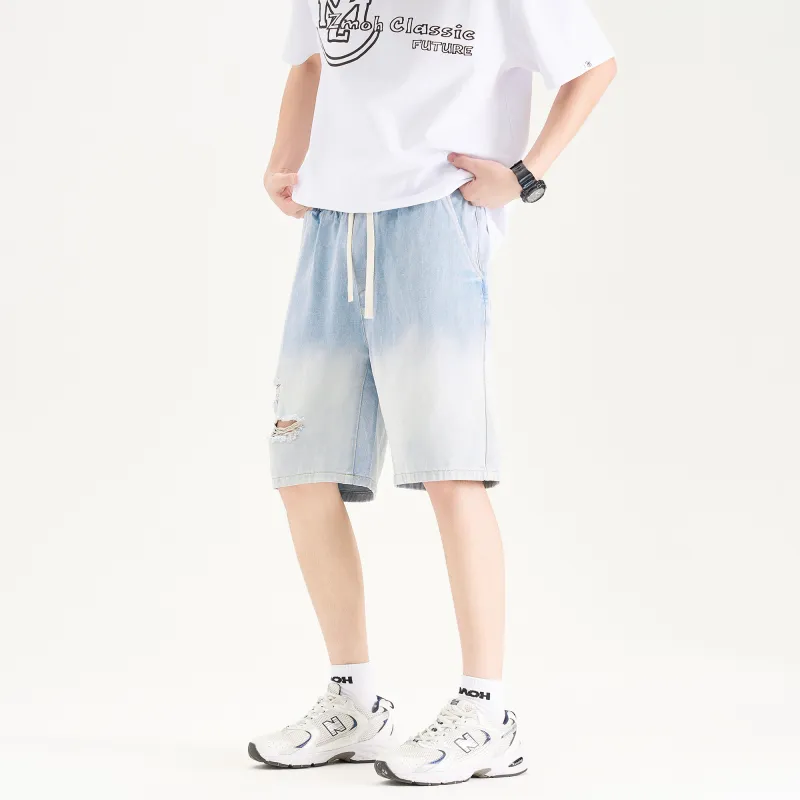 ZMOH Denim Shorts Unisex Couple's-27