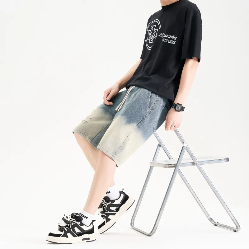 ZMOH Denim Shorts Unisex Couple's-6