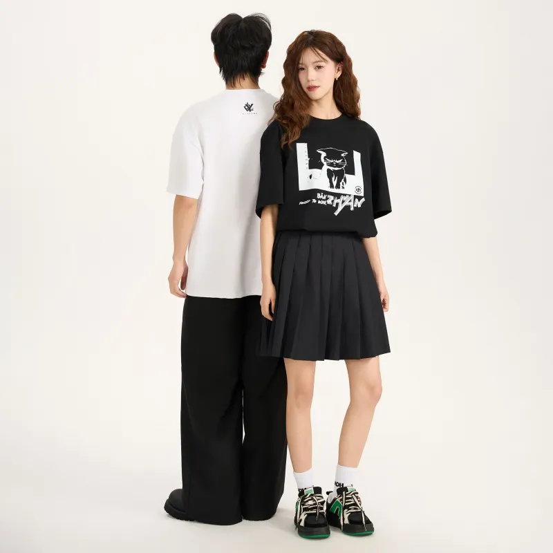 ZMOH Short Sleeved T Shirt Unisex Couple's-9