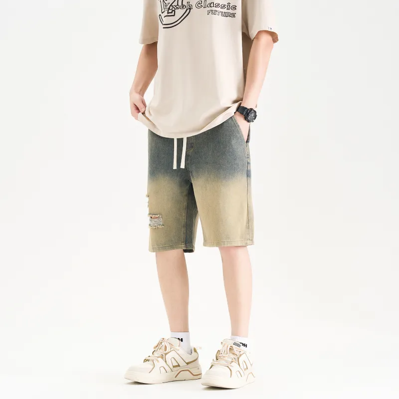 ZMOH Denim Shorts Unisex Couple's-10