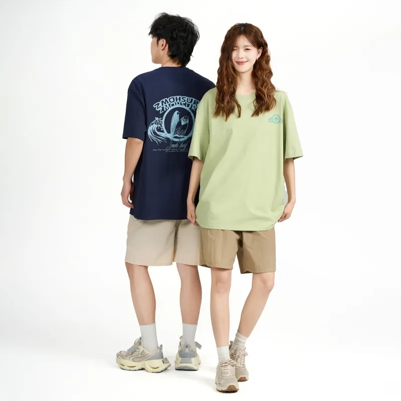 ZMOH Short Sleeved T Shirt Unisex Couple's-15