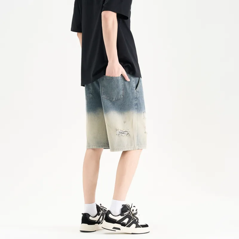 ZMOH Denim Shorts Unisex Couple's-5