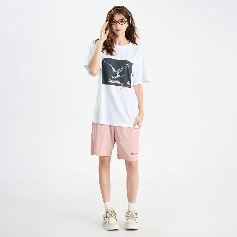 ZMOH T Shirts Unisex White-2