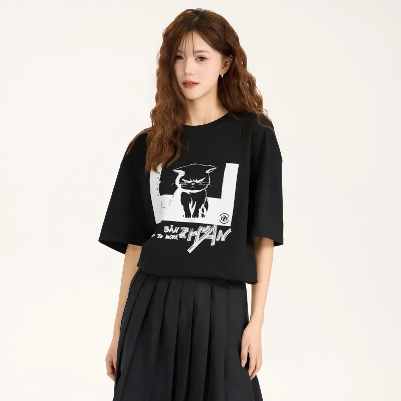 ZMOH Short Sleeved T Shirt Unisex Couple's-12