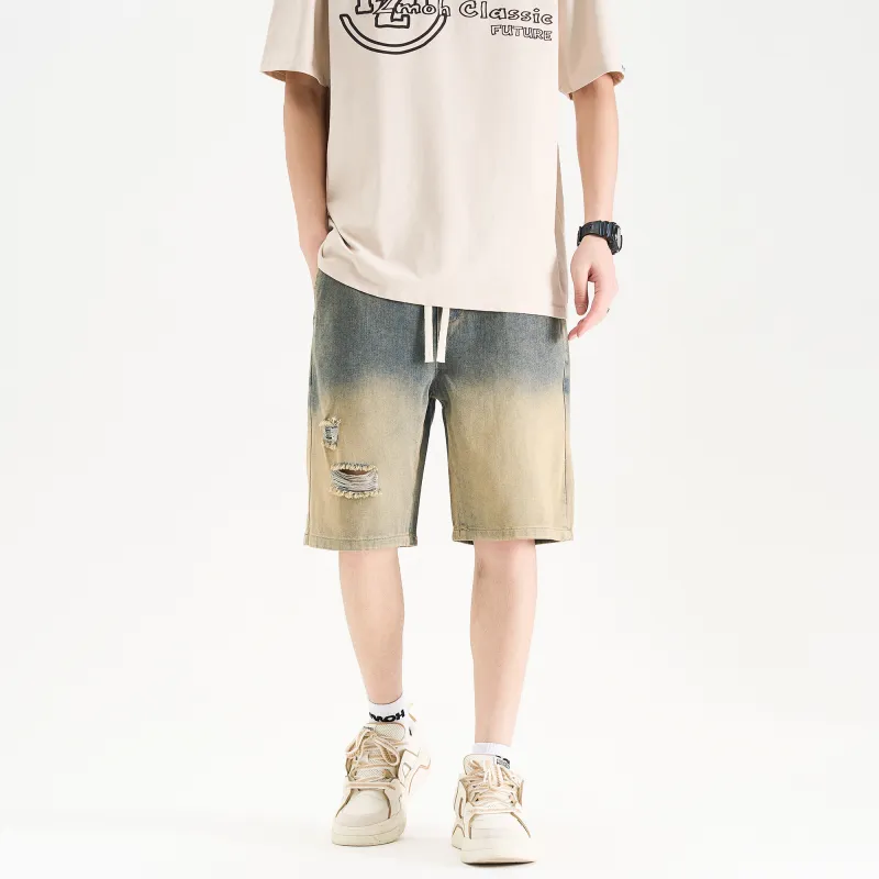 ZMOH Denim Shorts Unisex Couple's-9