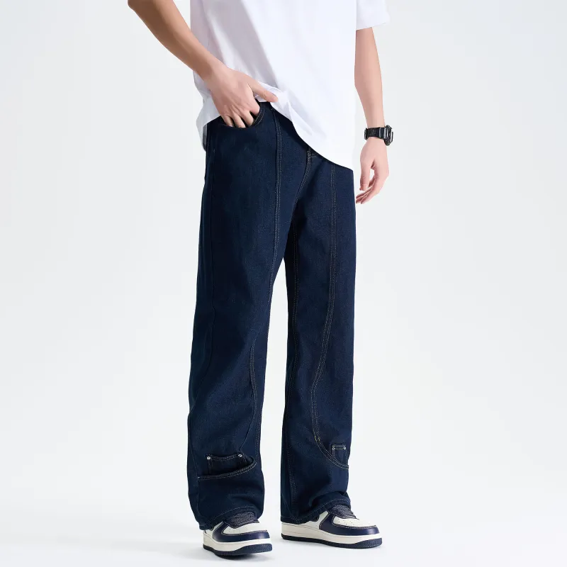 ZMOH Jeans Unisex Blue-3