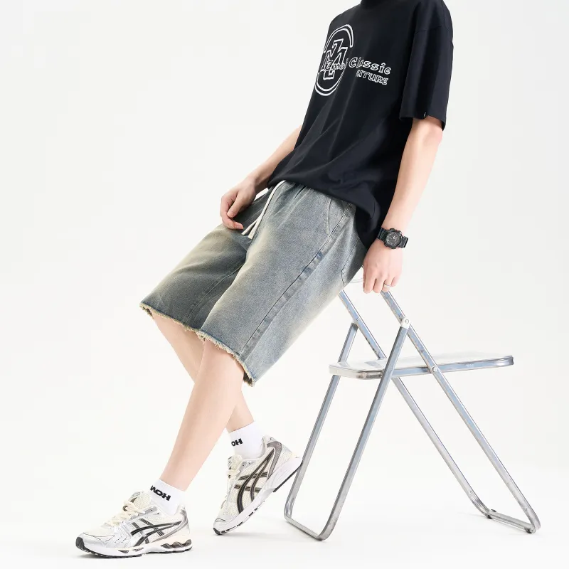 ZMOH Denim Shorts Unisex-13