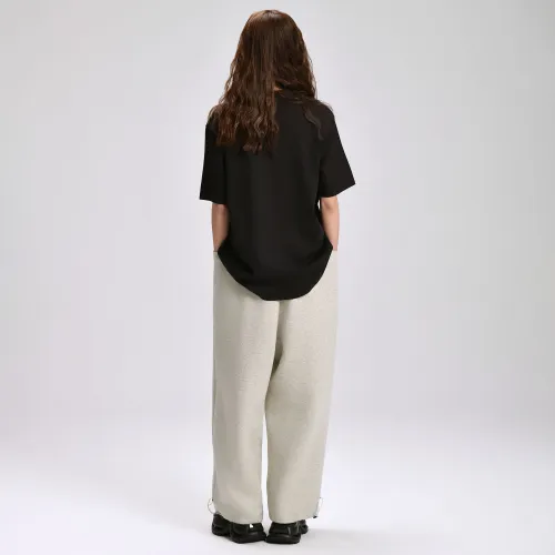ZMOH Casual Pants Unisex White Heather Gray