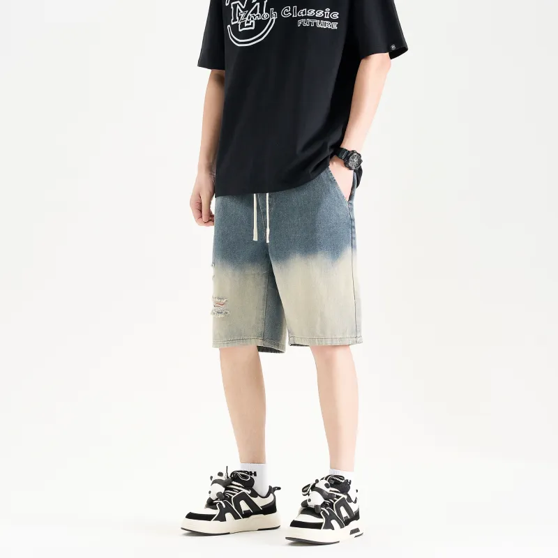 ZMOH Denim Shorts Unisex Couple's-3