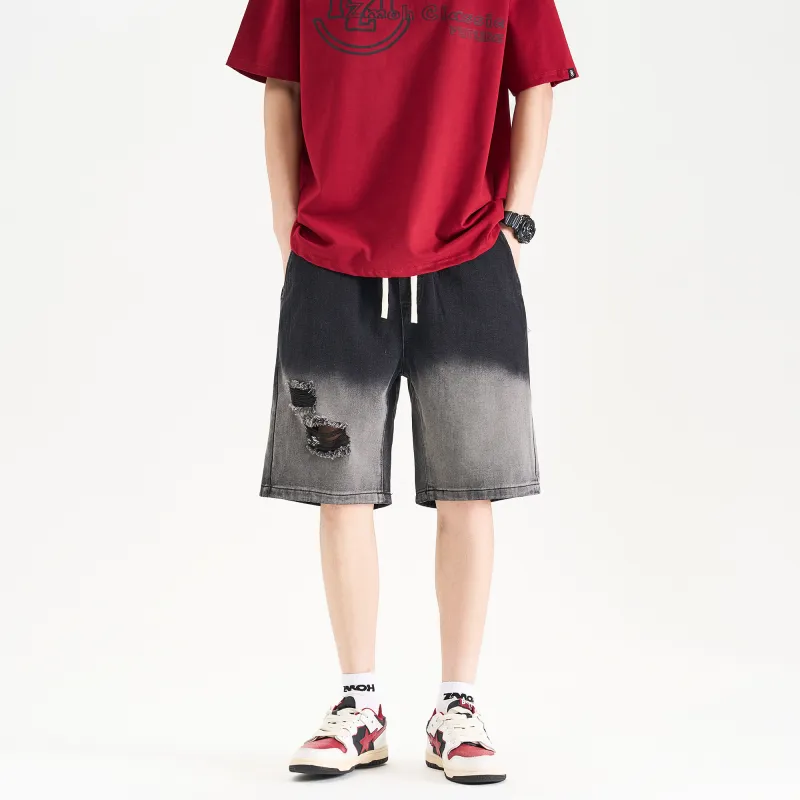 ZMOH Denim Shorts Unisex Couple's-16