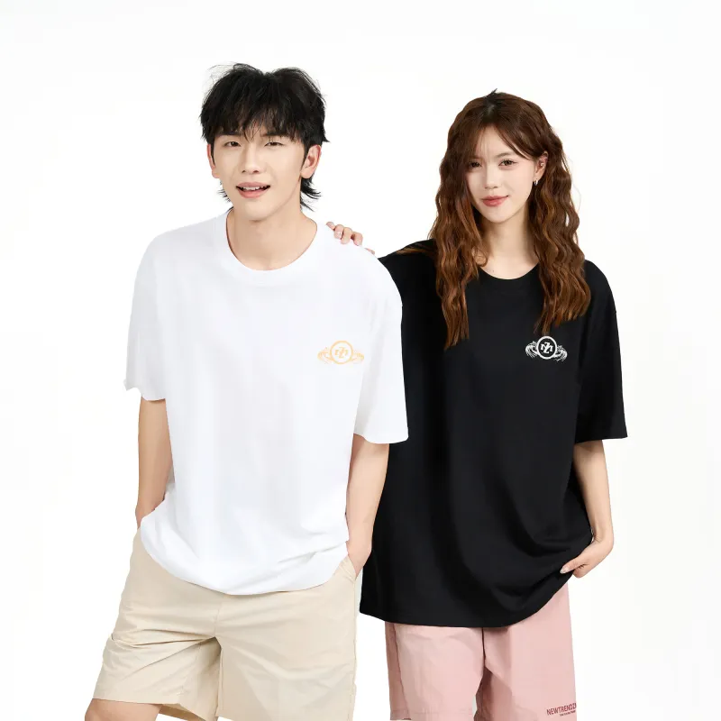 ZMOH Short Sleeved T Shirt Unisex Couple's-22