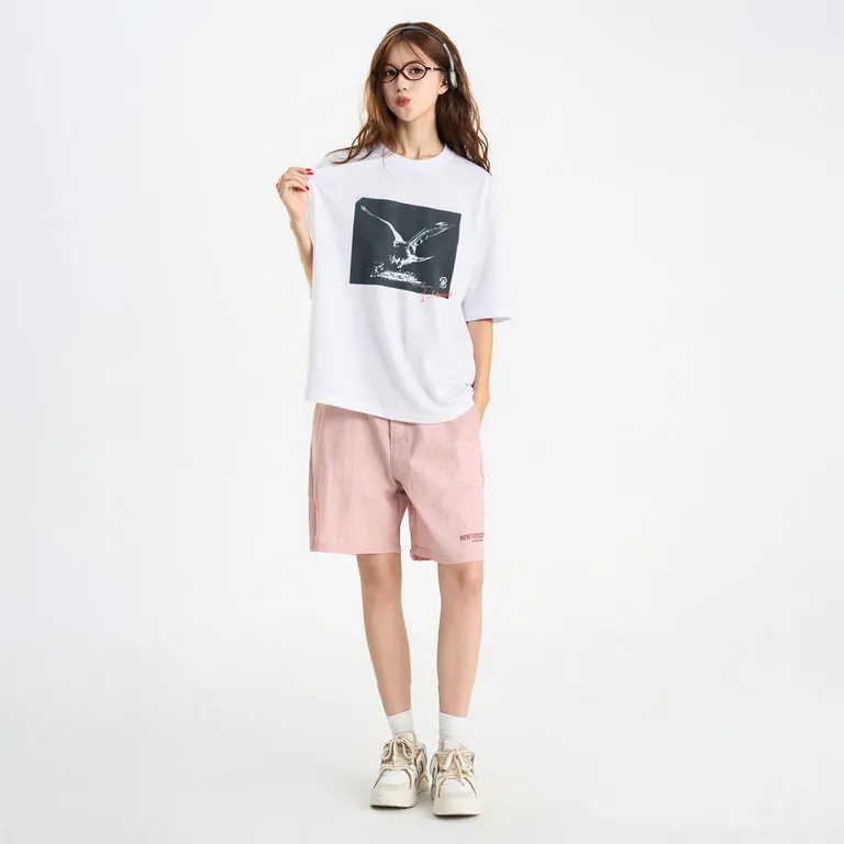 ZMOH T Shirts Unisex White-3