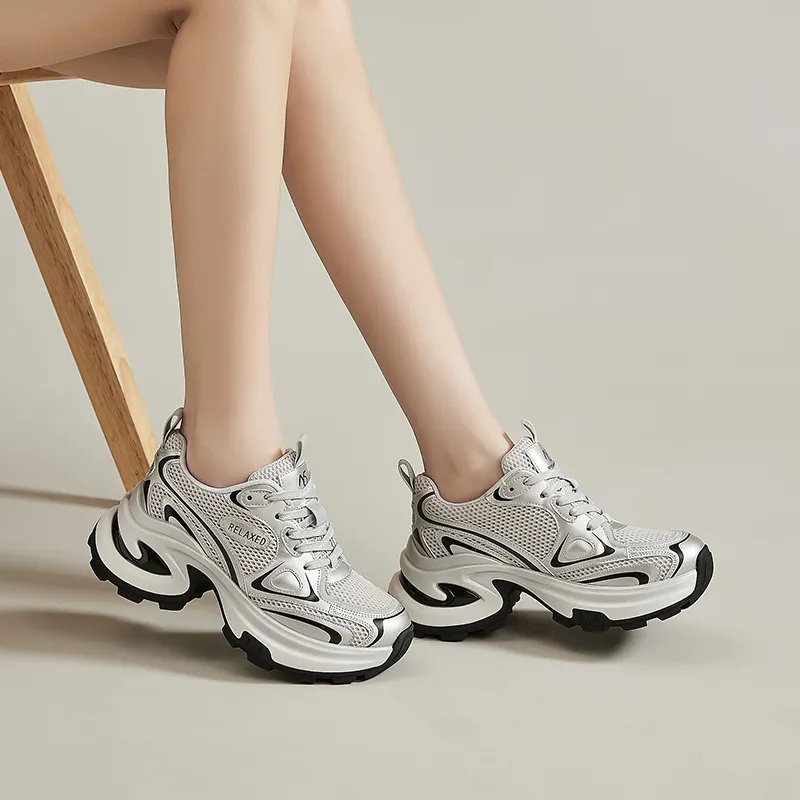 15 MINS Vintage Party Low Top Chunky Sneakers Women's-12