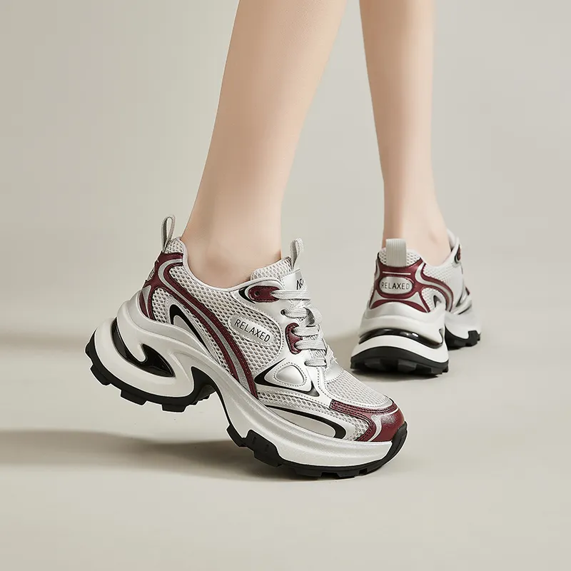 15 MINS Vintage Party Low Top Chunky Sneakers Women's-6