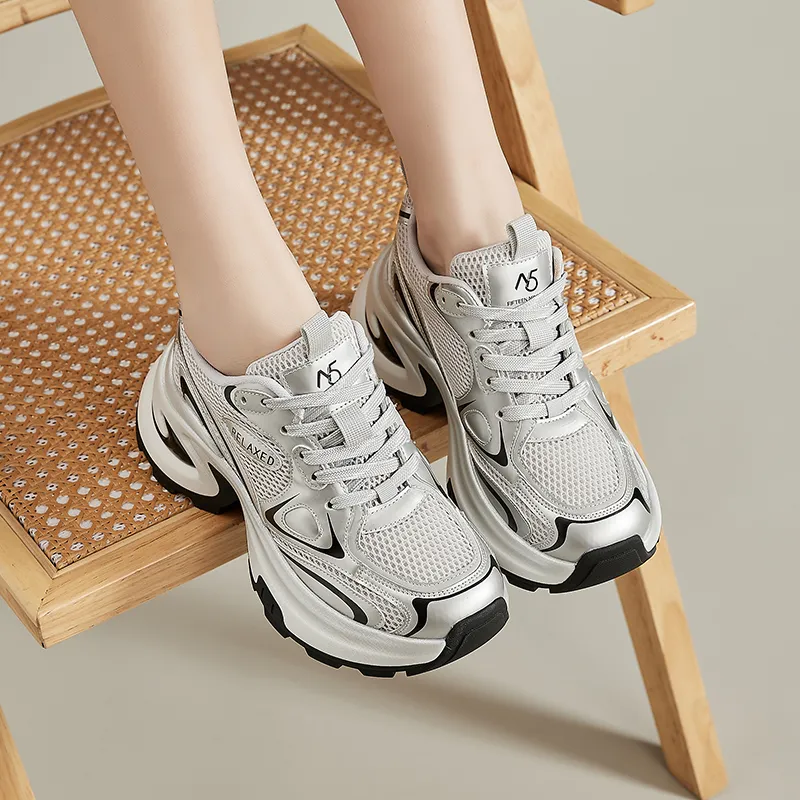 15 MINS Vintage Party Low Top Chunky Sneakers Women's-11
