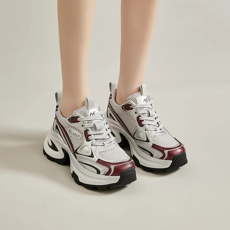 15 MINS Vintage Party Low Top Chunky Sneakers Women's-5