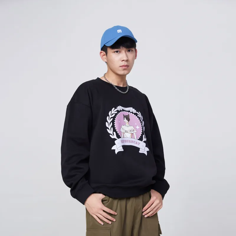 Hepburn Cat Sweatshirts Unisex-10