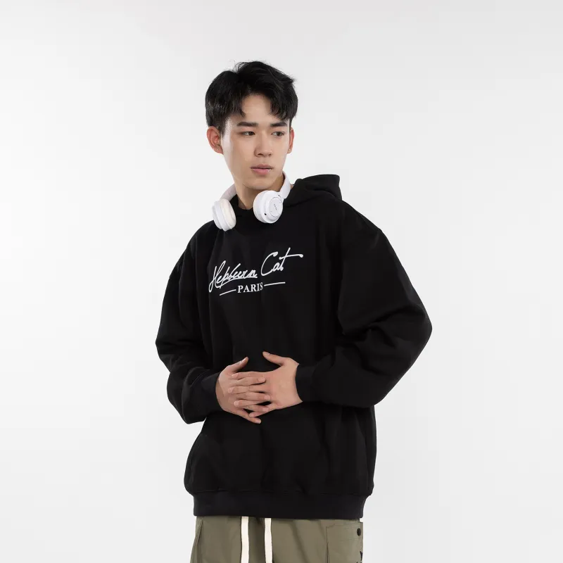 Hepburn Cat Sweatshirt Sets Unisex-21