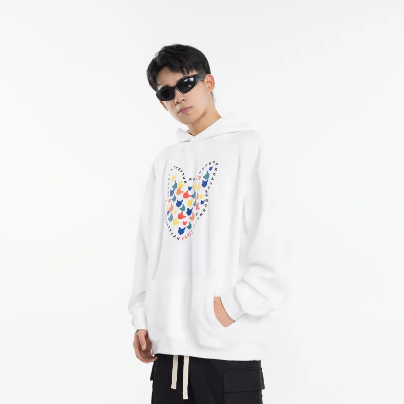 Hepburn Cat Sweatshirt Sets Unisex-3