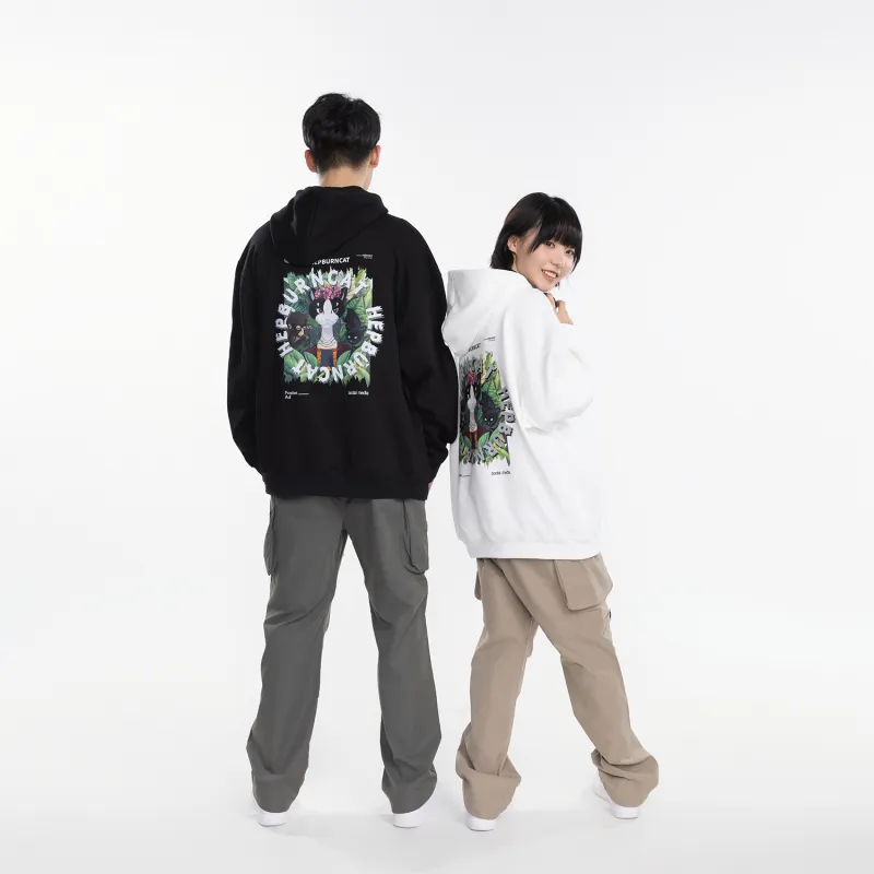 Hepburn Cat Sweatshirt Sets Unisex-11