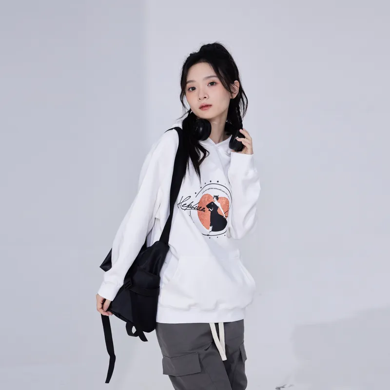 Hepburn Cat Sweatshirts Unisex-3