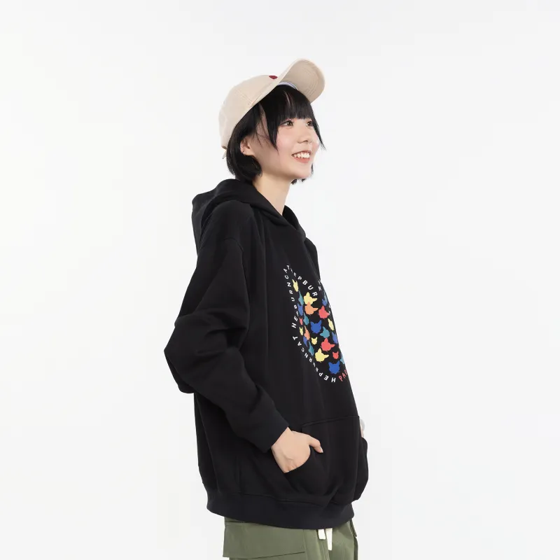 Hepburn Cat Sweatshirt Sets Unisex-27