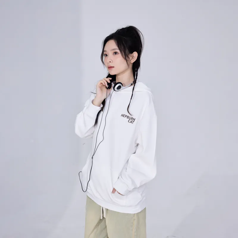 Hepburn Cat Sweatshirts Unisex-13