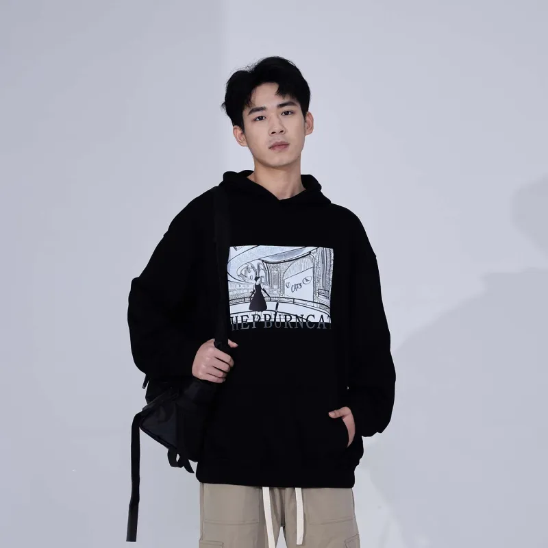 Hepburn Cat Sweatshirts Unisex-4