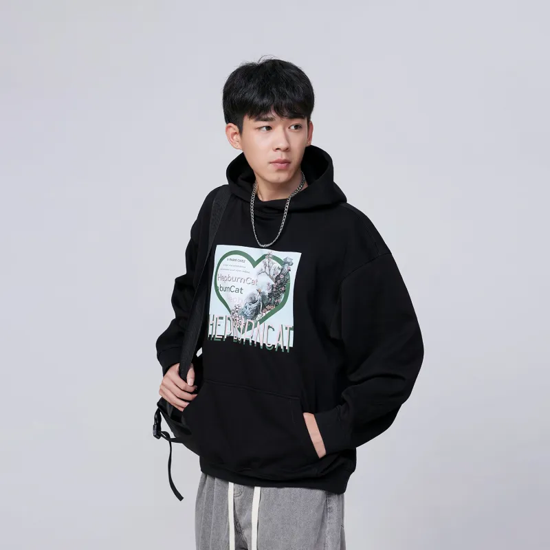 Hepburn Cat Sweatshirt Sets Unisex-2