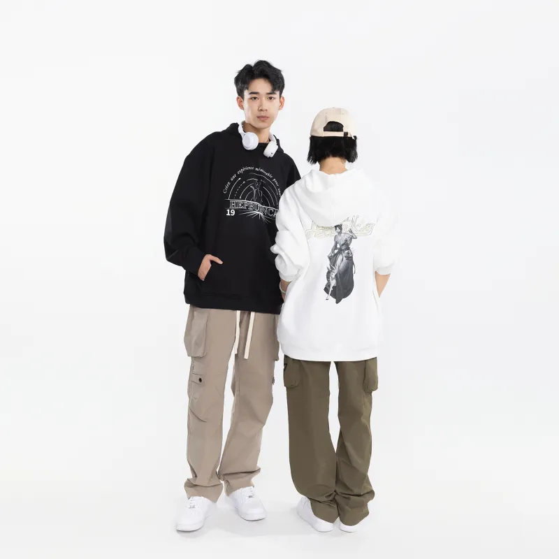 Hepburn Cat Sweatshirt Sets Unisex-15