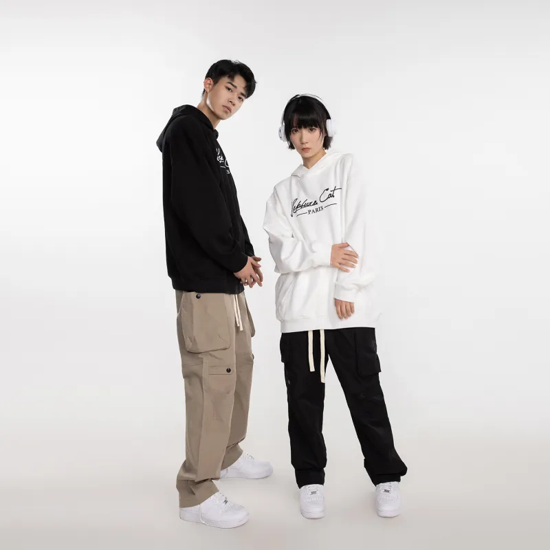 Hepburn Cat Sweatshirt Sets Unisex-9
