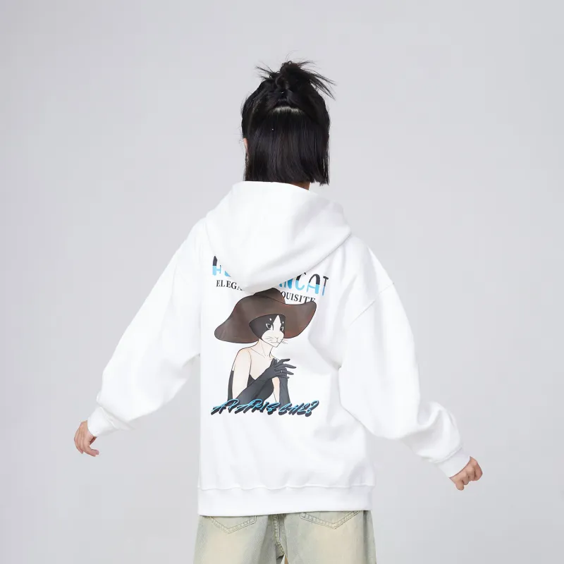 Hepburn Cat Sweatshirts Unisex-10