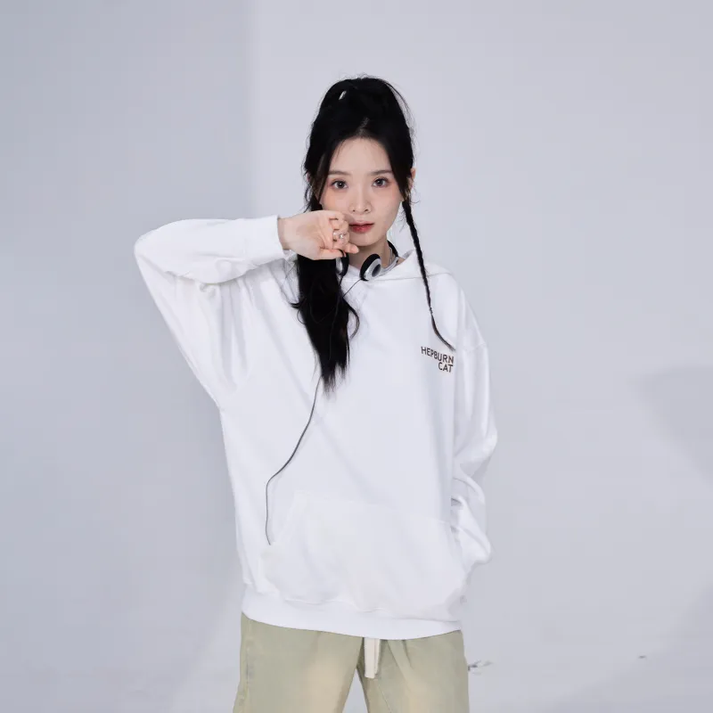 Hepburn Cat Sweatshirts Unisex-11