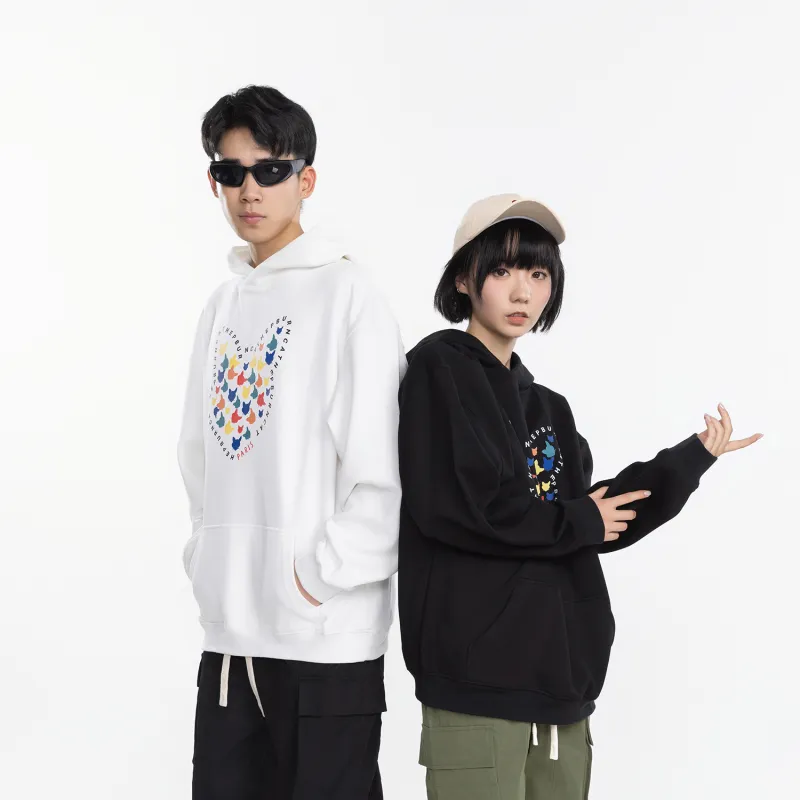 Hepburn Cat Sweatshirt Sets Unisex-14