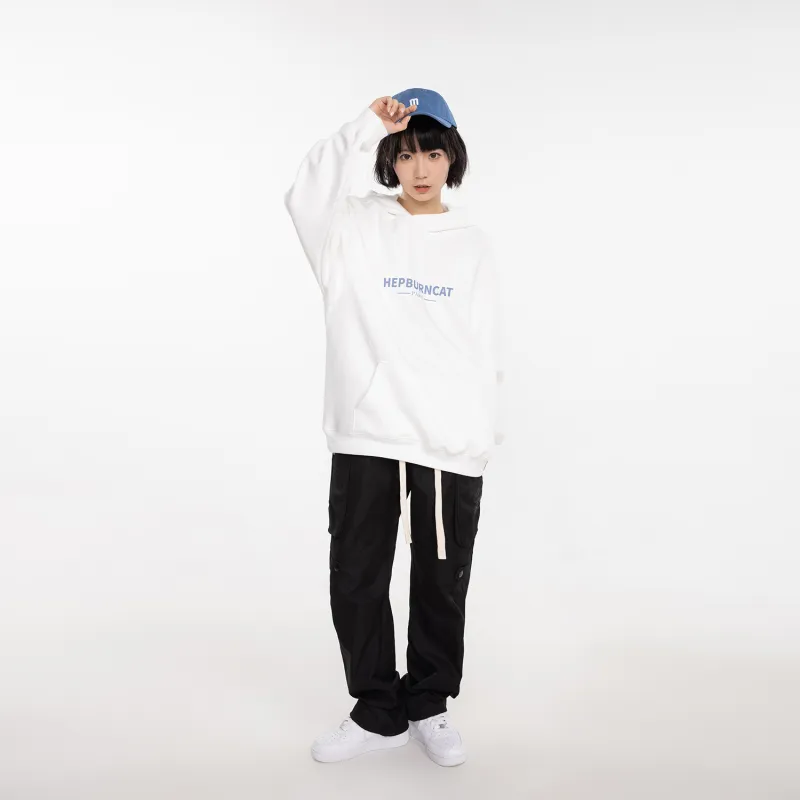 Hepburn Cat Sweatshirt Sets Unisex-2
