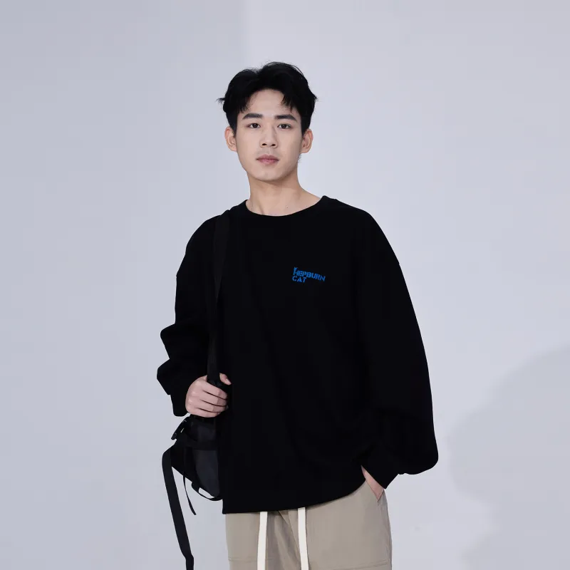 Hepburn Cat Sweatshirt Sets Unisex-11