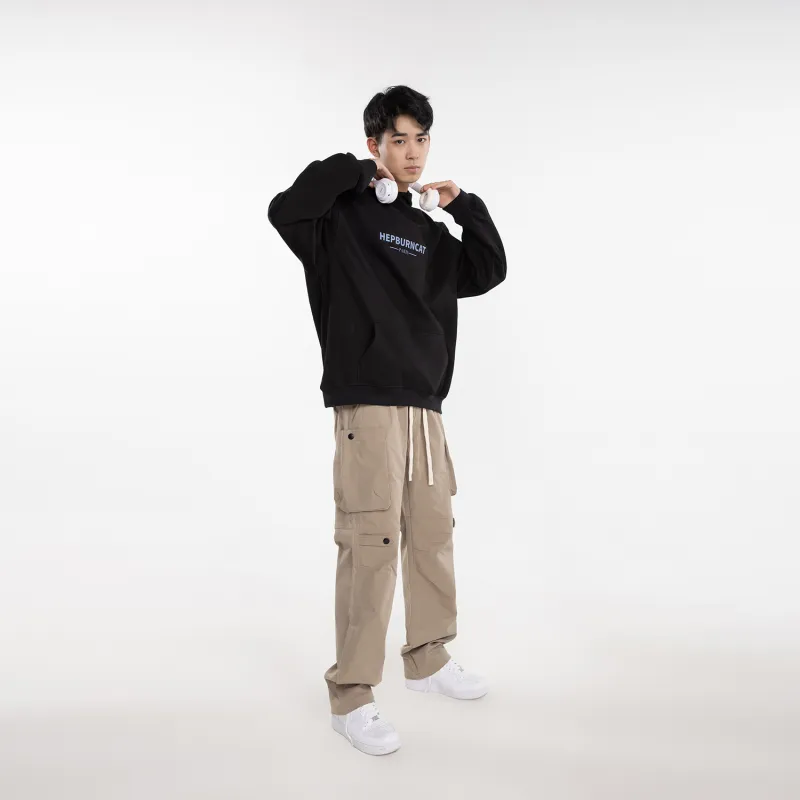 Hepburn Cat Sweatshirt Sets Unisex-19
