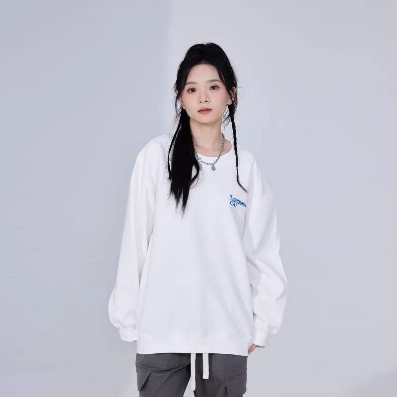 Hepburn Cat Sweatshirt Sets Unisex-2