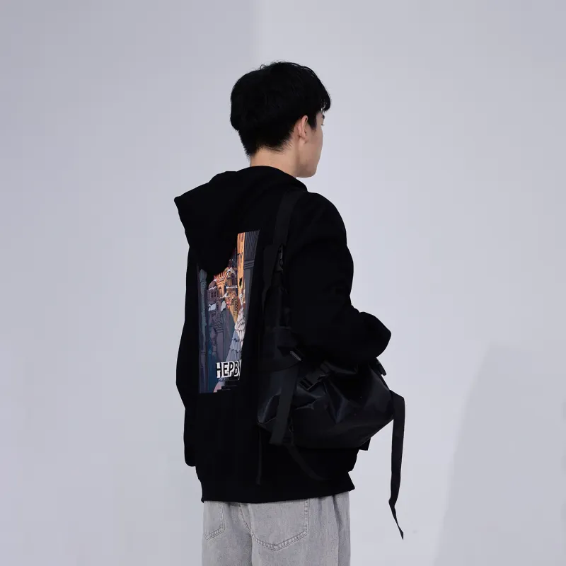 Hepburn Cat Sweatshirts Unisex-5