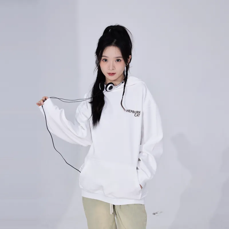 Hepburn Cat Sweatshirts Unisex-16