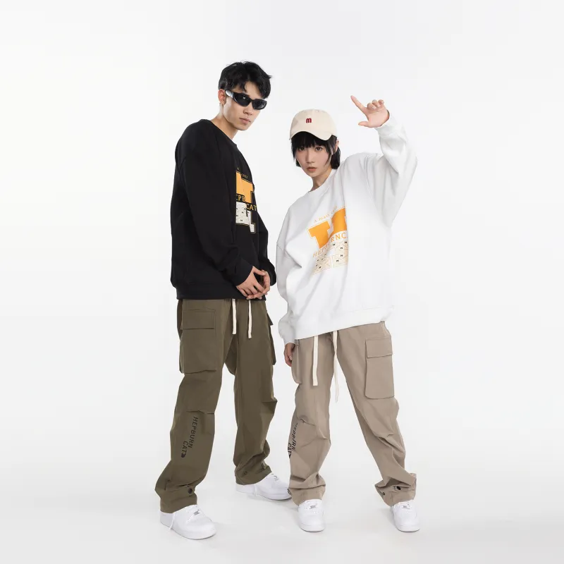 Hepburn Cat Sweatshirt Sets Unisex-2